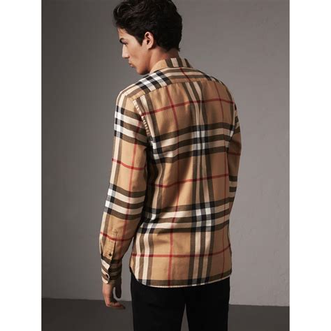 camisa burberry precio|Burberry flannel men's.